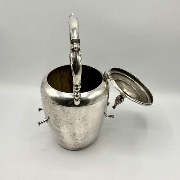F B Rogers Vintage 19th Century Silver Plated Tilting Teapot No Stand - Picture 8 of 13